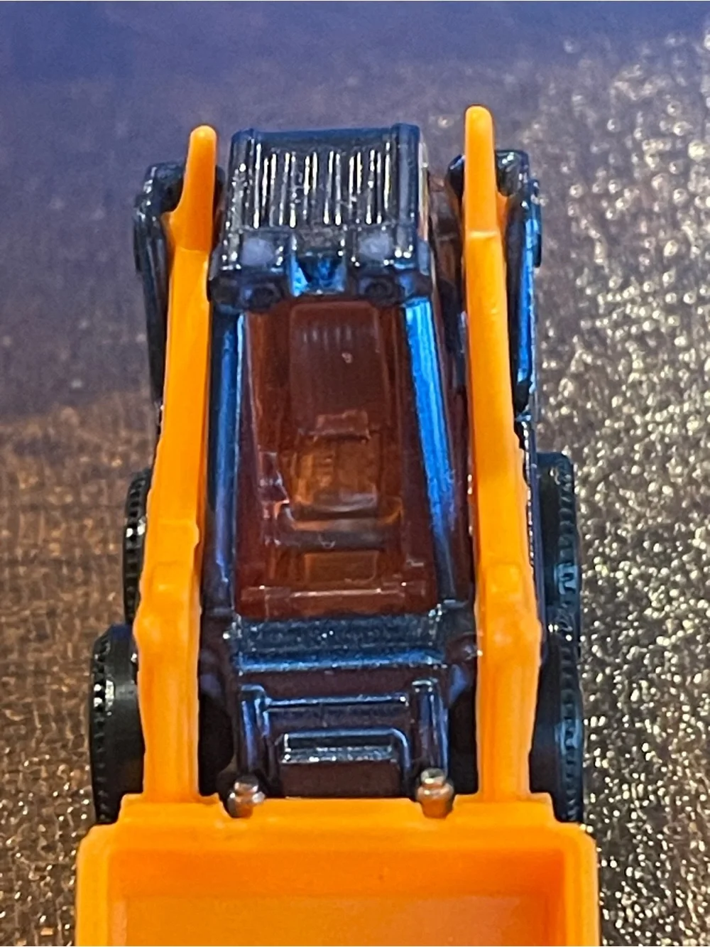 2009 Matchbox Skidster Toybox Construction Vehicle Blue Orange
